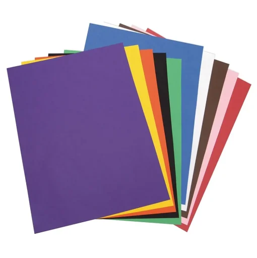 Tru-Ray Construction Paper<9" x 12" Construction Paper, Assorted Colors, 50 Sheets (P103031)