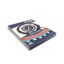 Tru-Ray Construction Paper<9" x 12" Construction Paper, Black/White, 144 Sheets/Pack (P6676)