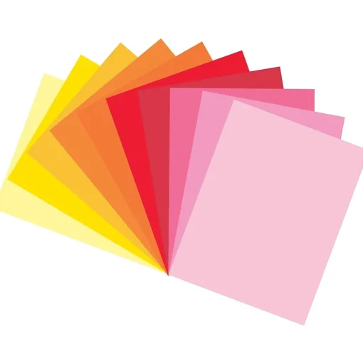 Tru-Ray Construction Paper<9" x 12" Construction Paper, Warm Assorted, 150 Sheets/Pack (P6686)