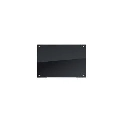 U Brands Dry Erase<Black Glass Dry Erase Board, Frameless, 35" x 23" (170U00-01)