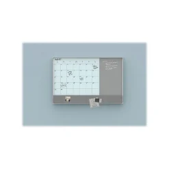 U Brands Dry Erase<Combination Dry-Erase Whiteboard, Aluminum Frame, 2' x 1.5' (3196U00-01)