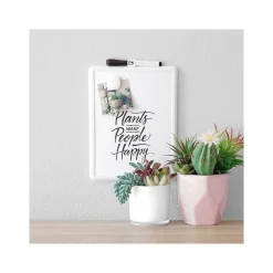 U Brands Dry Erase<Contempo Dry-Erase Whiteboard, Plastic Frame, 0.71' x 0.92' (251U00-04)