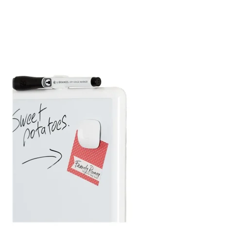 U Brands Dry Erase<Contempo Dry-Erase Whiteboard, Plastic Frame, 0.71' x 0.92' (251U00-04)