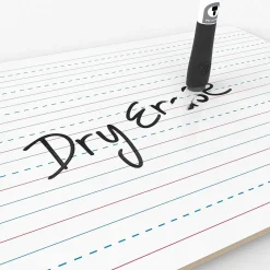 U Brands Dry Erase<Double Sided Dry Erase Student Boards, Ruled and Plain, 12" x 9", 10/Pack (483U00-01)