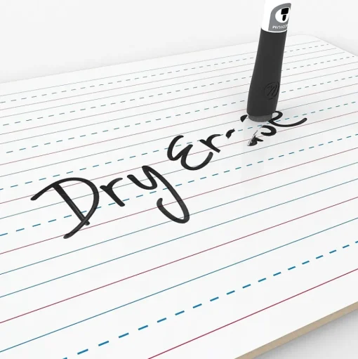 U Brands Dry Erase<Double Sided Dry Erase Student Boards, Ruled and Plain, 12" x 9", 10/Pack (483U00-01)
