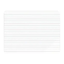 U Brands Dry Erase<Double Sided Dry Erase Student Boards, Ruled and Plain, 12" x 9", 10/Pack (483U00-01)