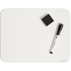 U Brands Dry Erase<Dry-Erase Whiteboard, 12" x 9", 6/Pack (3135U00-01)