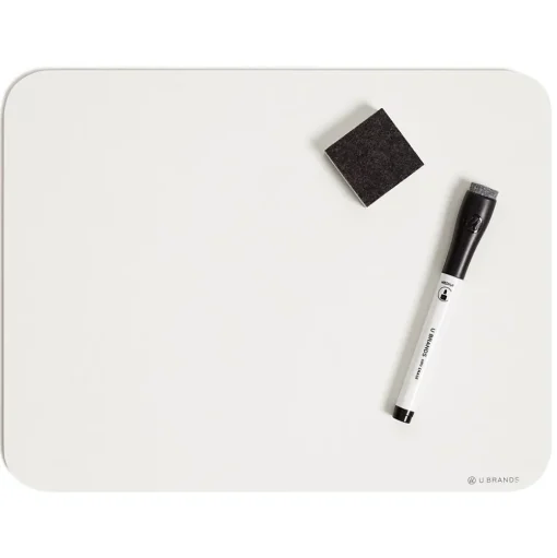 U Brands Dry Erase<Dry-Erase Whiteboard, 12" x 9", 6/Pack (3135U00-01)