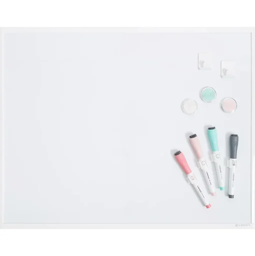 U Brands Dry Erase<Dry-Erase Whiteboard, Plastic Frame, 2' x 1.5' (4595U00-04)