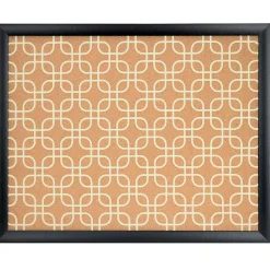 U Brands Bulletin<Fashion Cork Bulletin Board, 20" x 16", Black Frame (305U00-01)