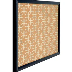 U Brands Bulletin<Fashion Cork Bulletin Board, 20" x 16", Black Frame (305U00-01)