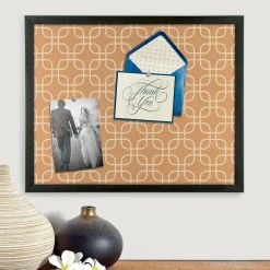 U Brands Bulletin<Fashion Cork Bulletin Board, 20" x 16", Black Frame (305U00-01)