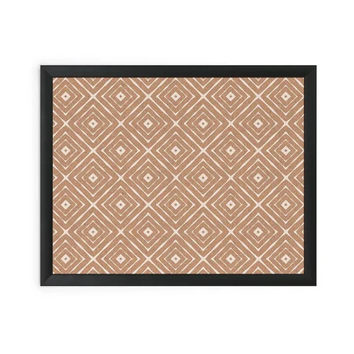 U Brands Bulletin<Fashion Cork Bulletin Board, Black Frame, 16"H x 20"W (2883U00-01)