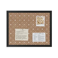 U Brands Bulletin<Fashion Cork Bulletin Board, Black Frame, 16"H x 20"W (2883U00-01)