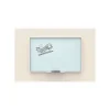 U Brands Dry Erase<Glass Dry-Erase Whiteboard, Aluminum Frame, 3' x 3' (2825U00-01)