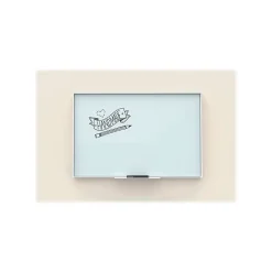 U Brands Dry Erase<Glass Dry-Erase Whiteboard, Aluminum Frame, 3' x 3' (2825U00-01)