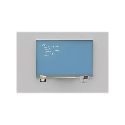 U Brands Dry Erase<Glass Dry-Erase Whiteboard, Aluminum Frame, 2' x 1.5' (3193U00-01)