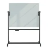 U Brands Dry Erase<Glass Mobile Dry-Erase Whiteboard, 4' x 3' (2914U00-01)