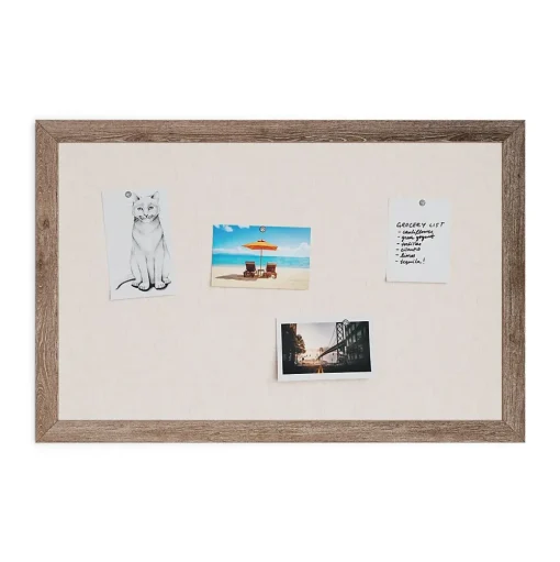 U Brands Bulletin<Linen Bulletin Board, Wood Frame, 3' x 2' (4891U00-01)