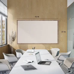 U Brands Bulletin<Linen Bulletin Board, Wood Frame, 6' x 4' (4897U00-01)