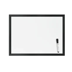 U Brands Dry Erase<Magnetic Dry Erase Whiteboard, Black MDF Frame, 23" x 17" (307U00-01)