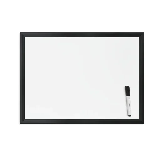 U Brands Dry Erase<Magnetic Dry Erase Whiteboard, Black MDF Frame, 23" x 17" (307U00-01)