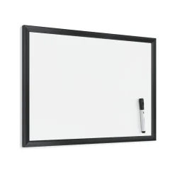 U Brands Dry Erase<Magnetic Dry Erase Whiteboard, Black MDF Frame, 23" x 17" (307U00-01)
