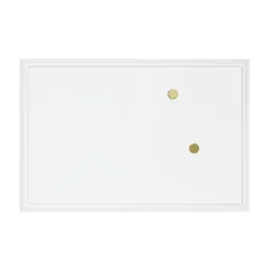 U Brands Dry Erase<Magnetic Dry Erase Whiteboard, White Decor Frame, 30" x 20" (2071U00-01)
