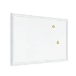 U Brands Dry Erase<Magnetic Dry Erase Whiteboard, White Decor Frame, 30" x 20" (2071U00-01)