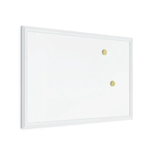 U Brands Dry Erase<Magnetic Dry Erase Whiteboard, White Decor Frame, 30" x 20" (2071U00-01)