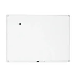 U Brands Dry Erase<Magnetic Porcelain Dry-Erase Whiteboard, Aluminum Frame, 4' x 3' (4900U00-01)