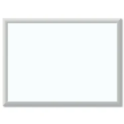U Brands Dry Erase<Melamine Dry Erase Whiteboard, Silver Aluminum Frame, 23" x 17" (00030AANNN)