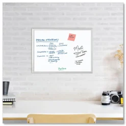 U Brands Dry Erase<Melamine Dry Erase Whiteboard, Silver Aluminum Frame, 23" x 17" (00030AANNN)