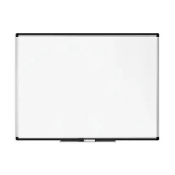 U Brands Dry Erase<PINIT Steel Dry-Erase Whiteboard, Aluminum Frame, 4' x 3' (2807U00-01)
