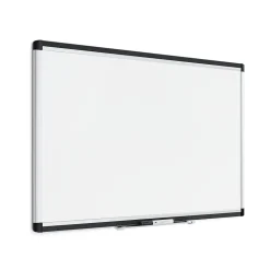 U Brands Dry Erase<PINIT Steel Dry-Erase Whiteboard, Aluminum Frame, 3' x 2' (2805U00-01)