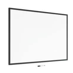 U Brands Dry Erase<Steel Dry-Erase Whiteboard, Fiberboard Frame, 4' x 3' (2893U00-01)