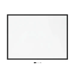 U Brands Dry Erase<Steel Dry-Erase Whiteboard, Fiberboard Frame, 4' x 3' (2893U00-01)