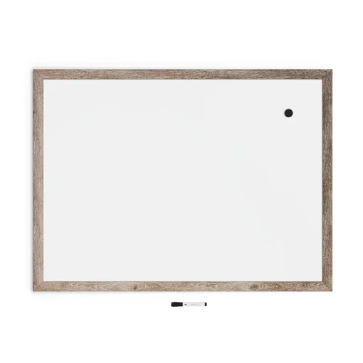 U Brands Dry Erase<Steel Dry-Erase Whiteboard, MDF Frame, 3' x 4' (4893U00-01)
