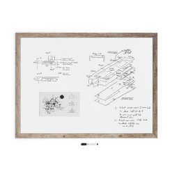 U Brands Dry Erase<Steel Dry-Erase Whiteboard, MDF Frame, 3' x 4' (4893U00-01)
