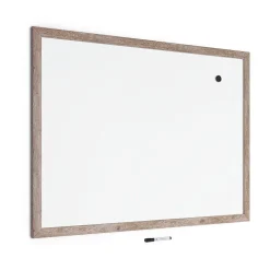 U Brands Dry Erase<Steel Dry-Erase Whiteboard, MDF Frame, 3' x 4' (4893U00-01)