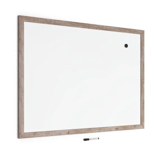 U Brands Dry Erase<Steel Dry-Erase Whiteboard, MDF Frame, 3' x 4' (4893U00-01)