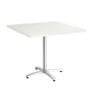 Union & Scale Conference Room Tables<™ Multipurpose 36" Square Silver Mesh Laminate Seated Height Silver Base Table (54824)