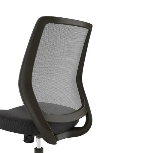 Union & Scale Office Chairs<™ Essentials™ Armless Ergonomic Fabric Swivel Task Chair, Black (UN59378)