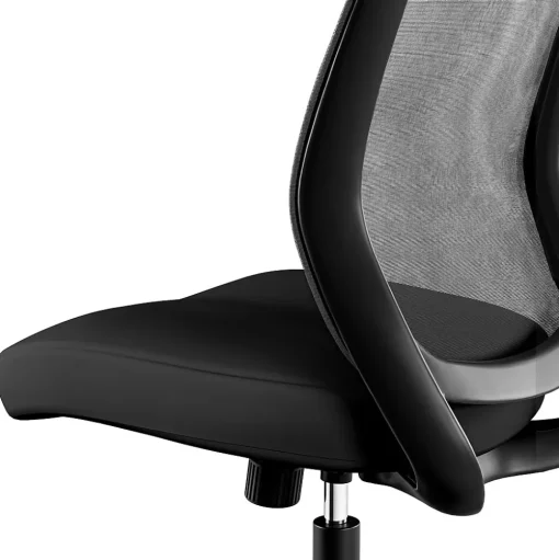 Union & Scale Office Chairs<™ Essentials™ Armless Ergonomic Fabric Swivel Task Chair, Black (UN59378)