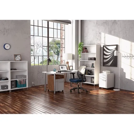 Union & Scale File Cabinets<™ Essentials 2-Drawer Mobile Vertical File Cabinet, Letter/Legal, Lockable, 24.2"H x 15.5"W x 21"D,