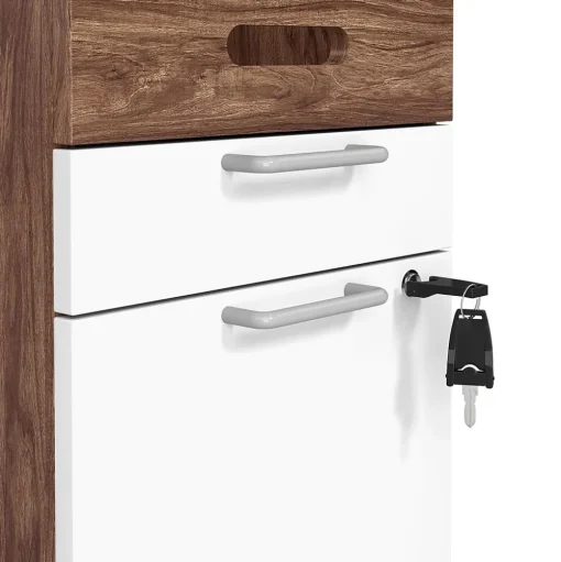 Union & Scale File Cabinets<™ Essentials 2-Drawer Mobile Vertical File Cabinet, Letter/Legal, Lockable, 24.2"H x 15.5"W x 21"D,