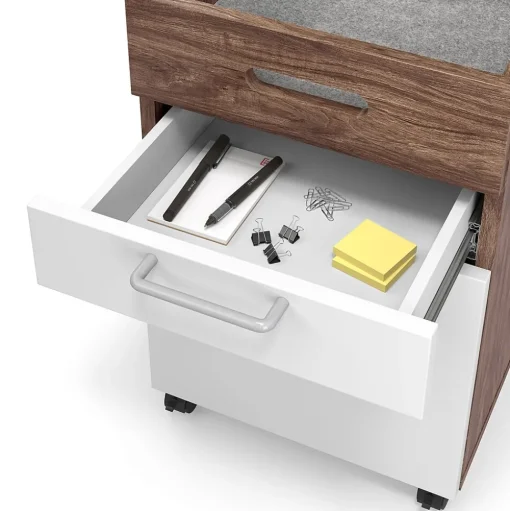 Union & Scale File Cabinets<™ Essentials 2-Drawer Mobile Vertical File Cabinet, Letter/Legal, Lockable, 24.2"H x 15.5"W x 21"D,