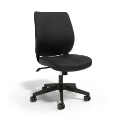 Union & Scale Office Chairs<™ Essentials™ Ergonomic Armless Fabric Task Chair, Black (UN59382)