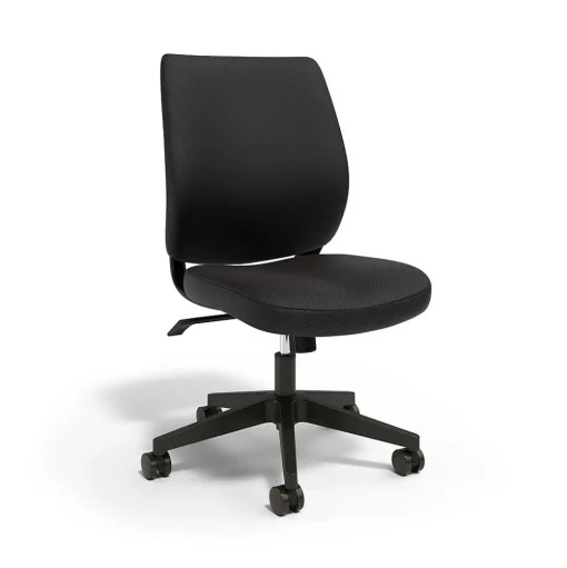 Union & Scale Office Chairs<™ Essentials™ Ergonomic Armless Fabric Task Chair, Black (UN59382)