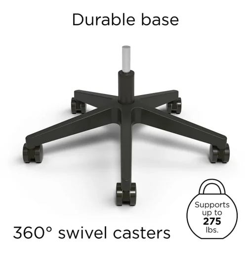 Union & Scale Office Chairs<™ Essentials™ Ergonomic Armless Fabric Task Chair, Black (UN59382)
